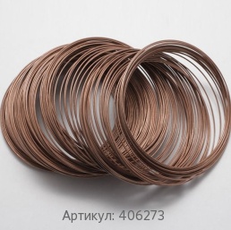 Проволока бронзовая круглая 0.9 мм БрНХК2.5-0.7-0.6 ТУ 48-21-569-77