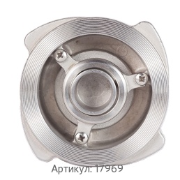 Тарельчатый обратный клапан сварка-сварка 20x20x72 мм AISI 316L DIN SS